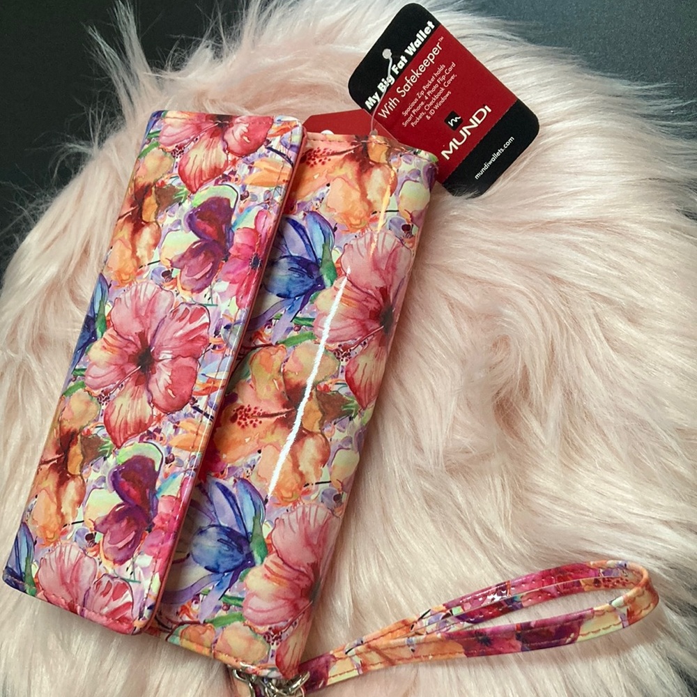 Floral Wristlet Wallet